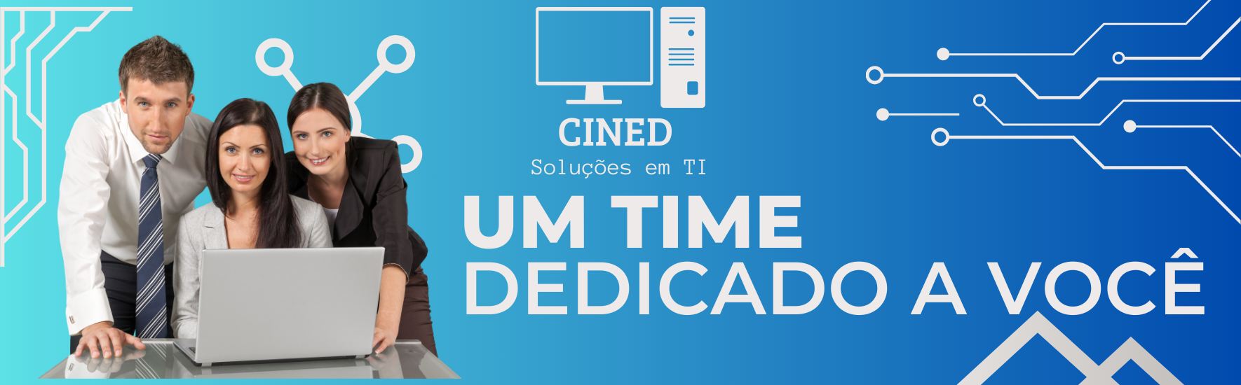 Equipe e Logo da Cined SO TI